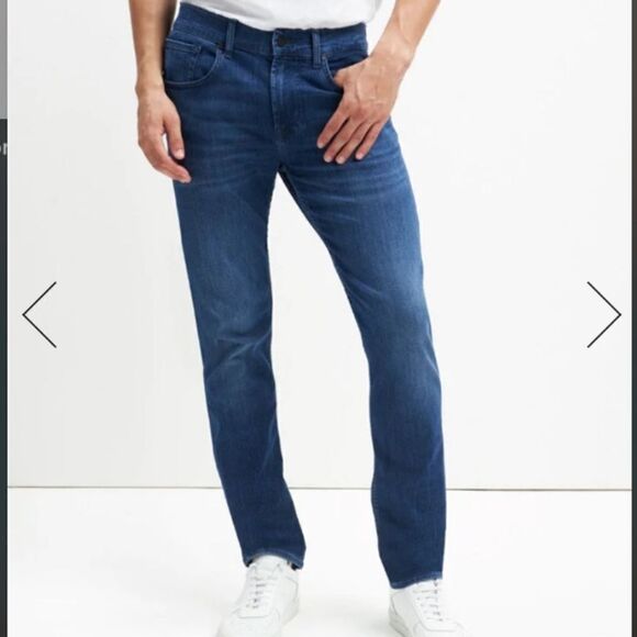 7 For All Mankind Ronnie Luxe Performance Slim Jeans - Picture 1 of 8